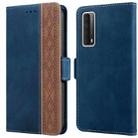 For Huawei P smart 2021 Stitching Side-Magnetic RFID Leather Phone Case(Royal Blue) - 1