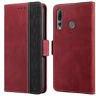 For Huawei P smart Z Stitching Side-Magnetic RFID Leather Phone Case(Red) - 1