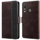 For Huawei P smart Z Stitching Side-Magnetic RFID Leather Phone Case(Coffee) - 1