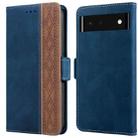 For Google Pixel 6 Stitching Side-Magnetic RFID Leather Phone Case(Royal Blue) - 1