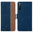 For Sony Xperia 10 III Stitching Side-Magnetic RFID Leather Phone Case(Royal Blue) - 1