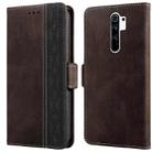 For Xiaomi Redmi 9 Stitching Side-Magnetic RFID Leather Phone Case(Coffee) - 1