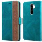 For Xiaomi Redmi 9 Stitching Side-Magnetic RFID Leather Phone Case(Dark Green) - 1