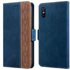 For Xiaomi Redmi 9A Stitching Side-Magnetic RFID Leather Phone Case(Royal Blue) - 1