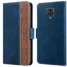 For Xiaomi Redmi Note 9 Pro 4G / 9S Stitching Side-Magnetic RFID Leather Phone Case(Royal Blue) - 1