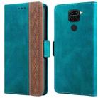 For Xiaomi Redmi Note 9 / 10X Stitching Side-Magnetic RFID Leather Phone Case(Dark Green) - 1