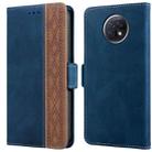 For Xiaomi Redmi Note 9T 5G Stitching Side-Magnetic RFID Leather Phone Case(Royal Blue) - 1