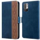 For Xiaomi Redmi Note 10 JP Version Stitching Side-Magnetic RFID Leather Phone Case(Royal Blue) - 1