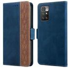 For Xiaomi Redmi 10 4G Stitching Side-Magnetic RFID Leather Phone Case(Royal Blue) - 1