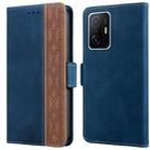 For Xiaomi Mi 11T Stitching Side-Magnetic RFID Leather Phone Case(Royal Blue) - 1