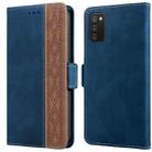 For Samsung Galaxy A03s 166mm Stitching Side-Magnetic RFID Leather Phone Case(Royal Blue) - 1