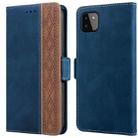 For Samsung Galaxy A22 5G Stitching Side-Magnetic RFID Leather Phone Case(Royal Blue) - 1