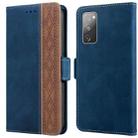 For Samsung Galaxy S20 FE 5G Stitching Side-Magnetic RFID Leather Phone Case(Royal Blue) - 1