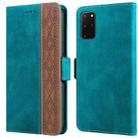 For Samsung Galaxy S20+ Stitching Side-Magnetic RFID Leather Phone Case(Dark Green) - 1