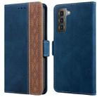 For Samsung Galaxy S21 5G Stitching Side-Magnetic RFID Leather Phone Case(Royal Blue) - 1
