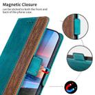 For Samsung Galaxy S21 5G Stitching Side-Magnetic RFID Leather Phone Case(Dark Green) - 3