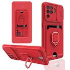 For OPPO A94 / Reno5 F / Reno5 Lite Sliding Camera Cover Design TPU Phone Case(Red) - 1
