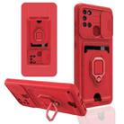 For Samsung Galaxy A21s Sliding Camera Cover Design TPU Phone Case(Red) - 1