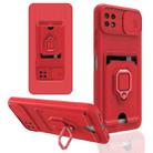 For Samsung Galaxy A22 5G Sliding Camera Cover Design TPU Phone Case(Red) - 1