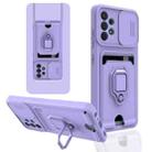 For Samsung Galaxy A32 5G Sliding Camera Cover Design TPU Phone Case(Purple) - 1