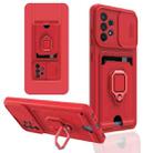 For Samsung Galaxy A72 5G / 4G Sliding Camera Cover Design TPU Phone Case(Red) - 1