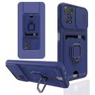 For Xiaomi Redmi Note 11S Global Sliding Camera Cover Design TPU Phone Case(Navy Blue) - 1