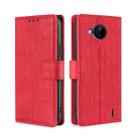 For Nokia C20 Plus Skin Feel Crocodile Texture Magnetic Clasp PU Leather Phone Case(Red) - 1