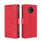 For Nokia G50 Skin Feel Crocodile Texture Magnetic Clasp PU Leather Phone Case(Red) - 1