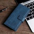 For Nokia 2.4 Skin Feel Crocodile Texture Magnetic Clasp PU Leather Phone Case(Blue) - 1