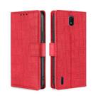 For Nokia C01 Plus / C1 2nd Editon Skin Feel Crocodile Texture Magnetic Clasp PU Leather Phone Case(Red) - 1