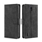 For Nokia C01 Plus / C1 2nd Editon Skin Feel Crocodile Texture Magnetic Clasp PU Leather Phone Case(Black) - 1