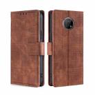 For Nokia G300 Skin Feel Crocodile Texture Magnetic Clasp PU Leather Phone Case(Brown) - 1