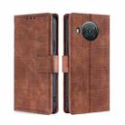 For Nokia X10 / X20 Skin Feel Crocodile Texture Magnetic Clasp PU Leather Phone Case(Brown) - 1