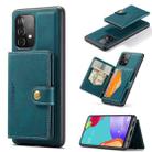 For Samsung Galaxy A33 5G JEEHOOD Retro Magnetic Detachable Phone Case with Wallet & Card Slot & Holder(Blue) - 1