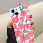 Flowers Pattern Shockproof TPU Phone Case For iPhone 13(Tulip) - 1