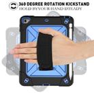 For iPad Mini 5 / 4 Contrast Color Silicone + PC Combination Case with Holder(Black + Blue) - 3