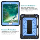 For iPad Mini 5 / 4 Contrast Color Silicone + PC Combination Case with Holder(Black + Blue) - 4