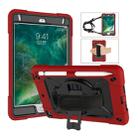 For iPad Mini 5 / 4 Contrast Color Silicone + PC Combination Case with Holder(Red + Black) - 1
