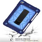 For iPad Mini 5 / 4 Contrast Color Silicone + PC Combination Case with Holder(Navy Blue + Blue) - 2