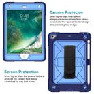 For iPad Mini 5 / 4 Contrast Color Silicone + PC Combination Case with Holder(Navy Blue + Blue) - 4