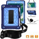 For iPad Mini 5 / 4 Contrast Color Silicone + PC Combination Case with Holder(Navy Blue + Blue) - 7