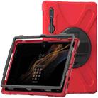 For Samsung Galaxy Tab S8 Ultra X900 Silicone + PC Tablet Protective Case(Red) - 2
