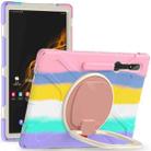 For Samsung Galaxy Tab S8 Ultra X900 Silicone + PC Tablet Protective Case(Colorful Pink) - 1