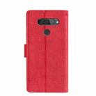 For LG Q70 Skin Feel Crocodile Texture Magnetic Clasp Leather Phone Case(Red) - 3