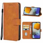 Leather Phone Case For Samsung Galaxy M23 5G / F23(Brown) - 1