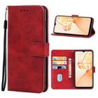 Leather Phone Case For OPPO Realme C31(Red) - 1