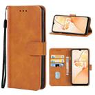 Leather Phone Case For OPPO Realme C31(Brown) - 1