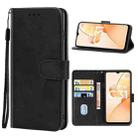 Leather Phone Case For OPPO Realme C31(Black) - 1