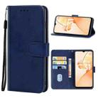 Leather Phone Case For OPPO Realme C31(Blue) - 1