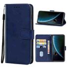 Leather Phone Case For ZTE Blade V40(Blue) - 1